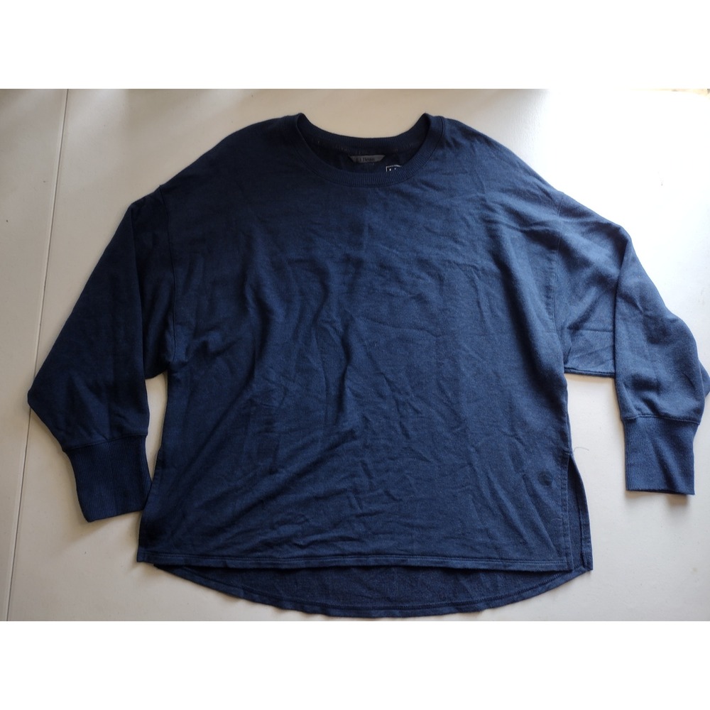 L.L.Bean Women's‎ XS Petite Blue Modal Blend Long Sleeve Top Tunic